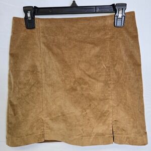 Sky And Sparrow Corduroy Mini Skirt, Brown, Women's Size Medium